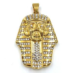 Egyptians Pharaoh Charm Gold Stainless Steel